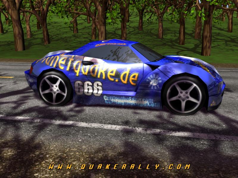 Q3Rally race track and vehicles