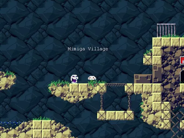 Original Cave Story freeware Mimiga Village scene