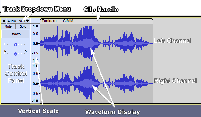 Audacity actual software interface screenshot