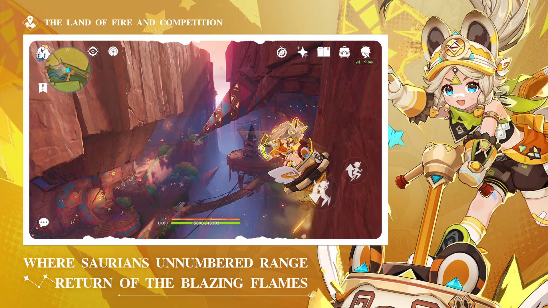 Genshin Impact banner, a game similar to AION 2