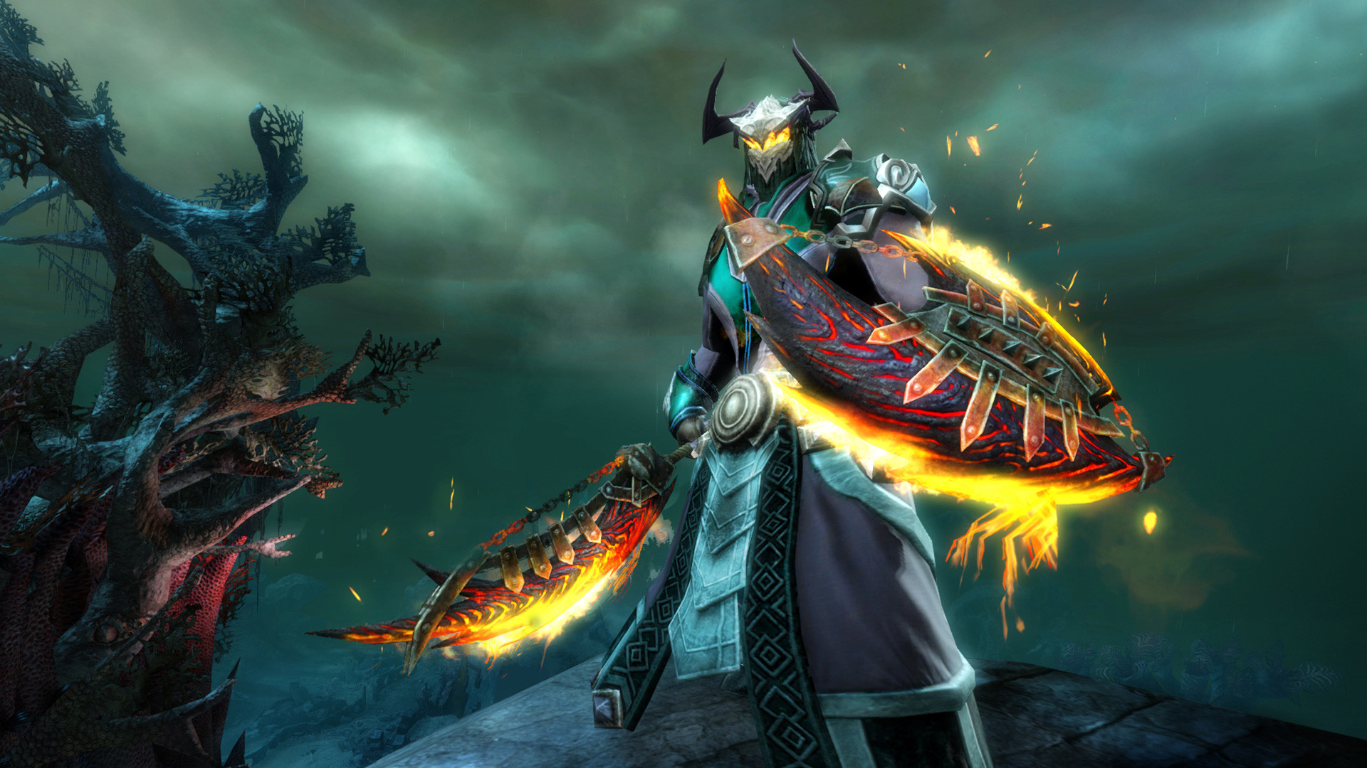 Guild Wars 2 official gameplay screenshot: one of six free PC MMORPGs available through NeonRoof
