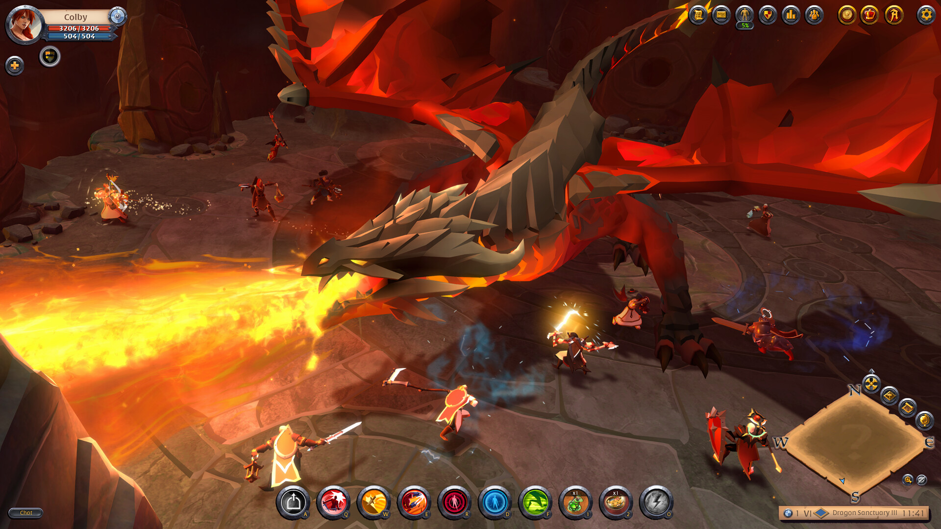 Albion Online official gameplay screenshot from its fantasy sandbox world
