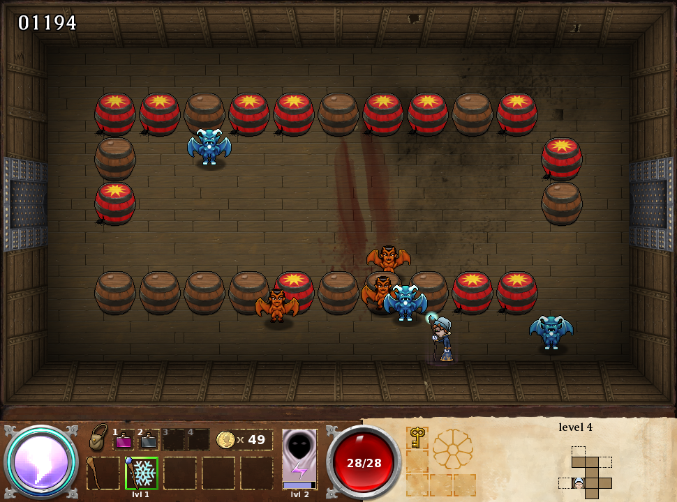 Witch Blast game banner on the NeonRoof indie game store
