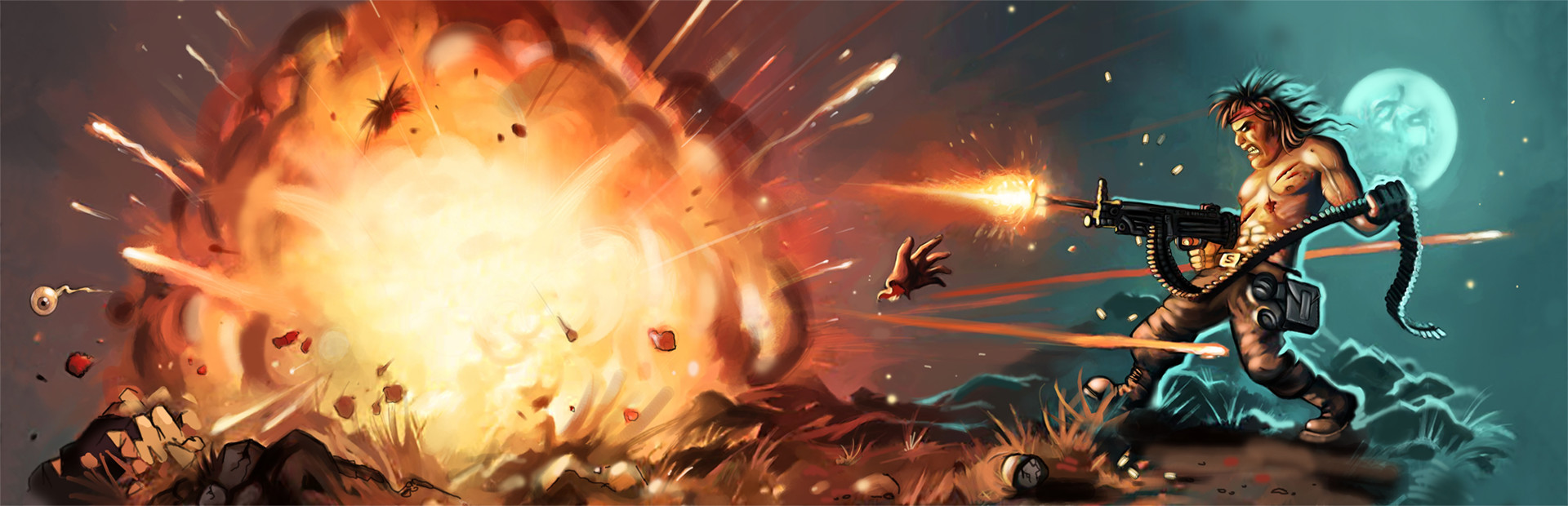 Soldat banner, a game similar to C-Dogs SDL