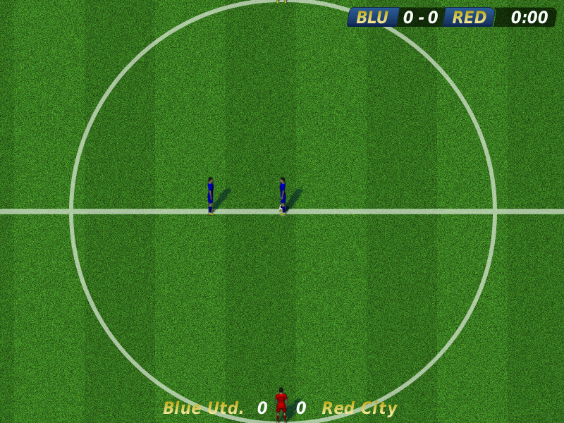 Tux Football banner, a game similar to CarBall