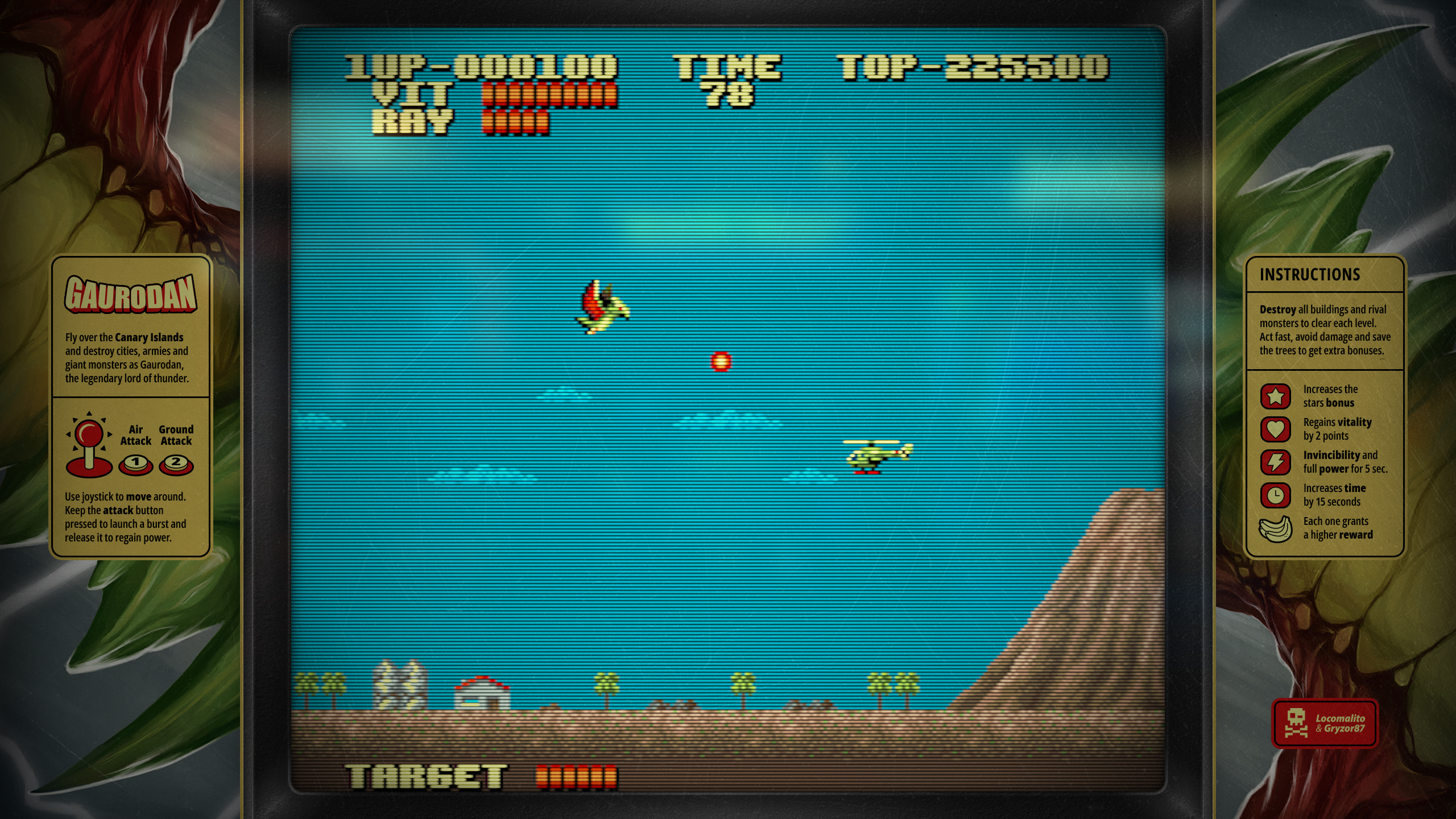 Gaurodan game banner on the NeonRoof indie game store