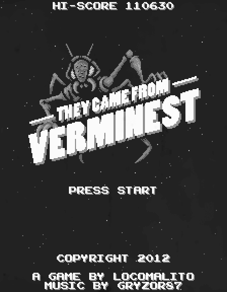 They Came from Verminest banner, a game similar to Noiz2sa