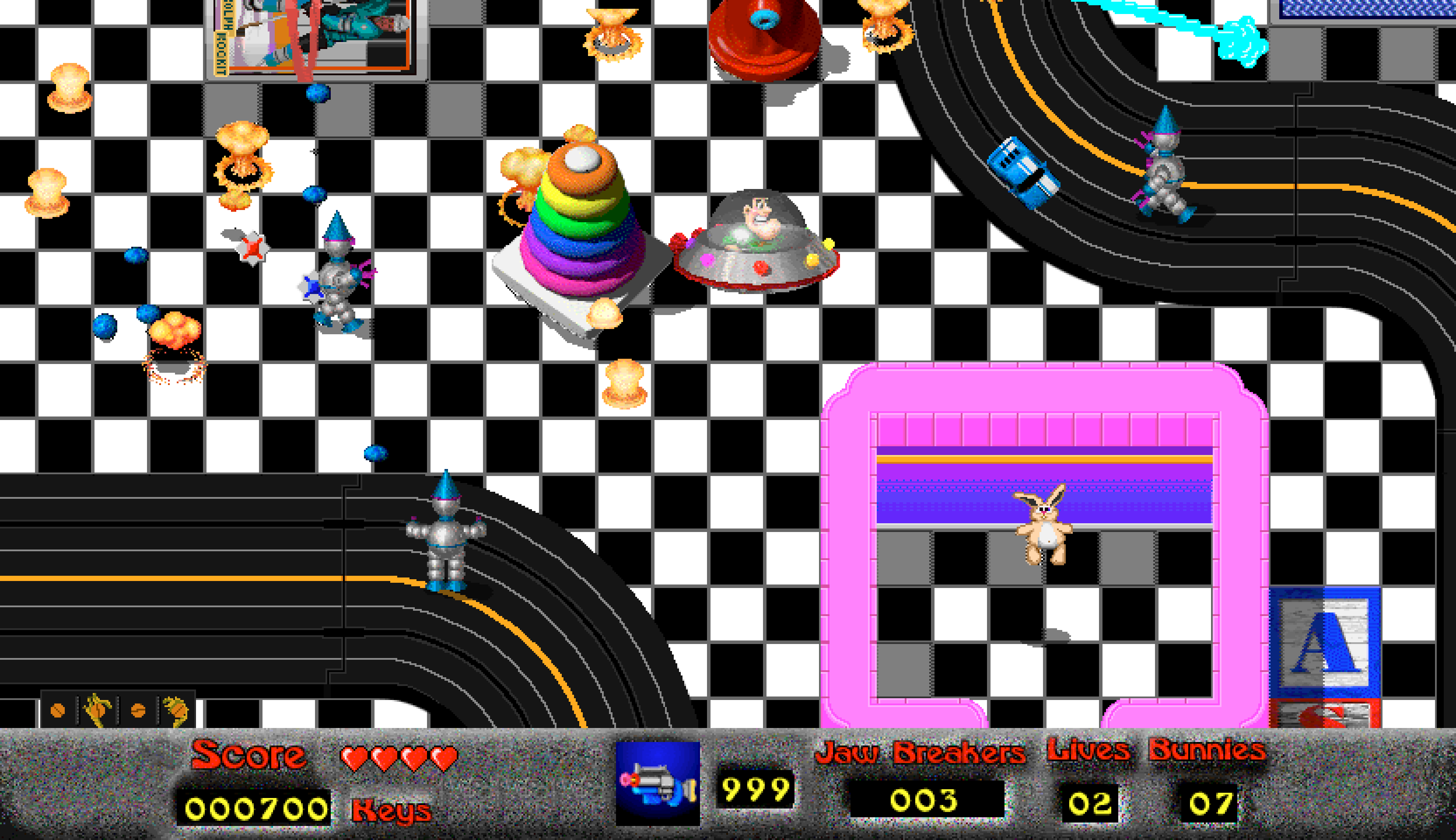 Mighty Mike (Power Pete): A race-track-themed area