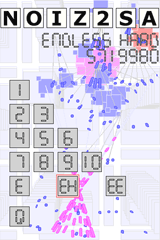 Noiz2sa: Original title and stage-selection screen