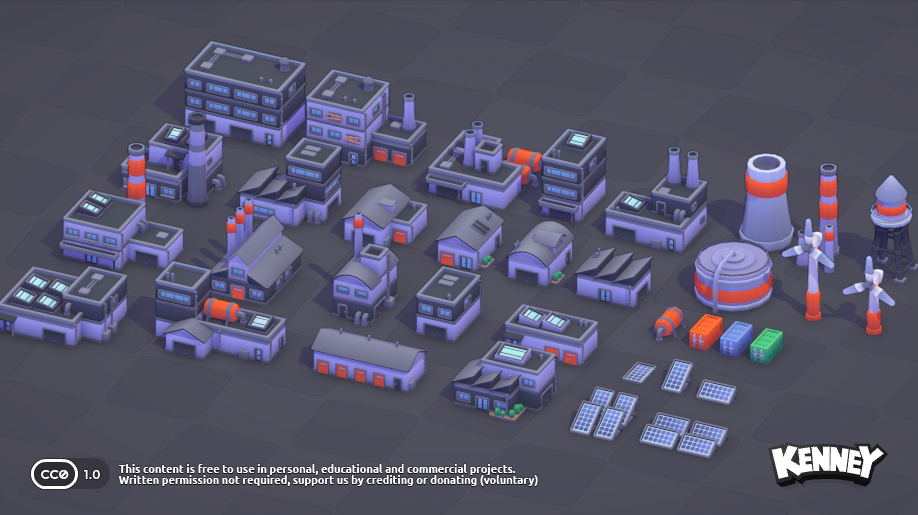 City Kit (Industrial): asset variation a