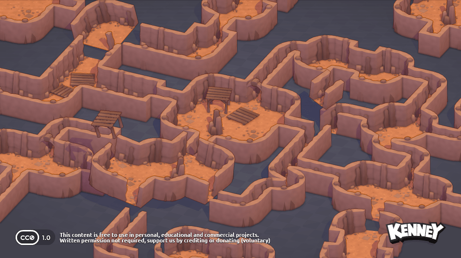 Modular Cave Kit: example scene