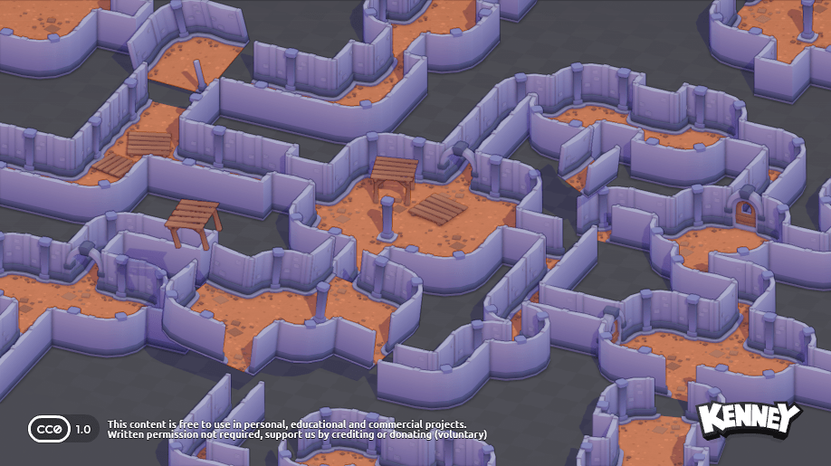Modular Dungeon Kit: example scene