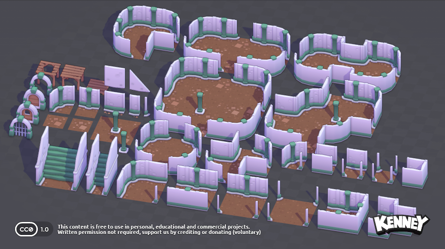 Modular Dungeon Kit: asset variation b