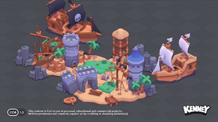 Pirate Kit: example scene