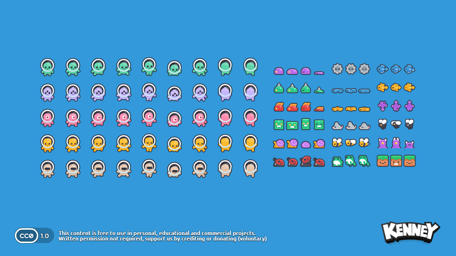 New Platformer Pack: characters overview