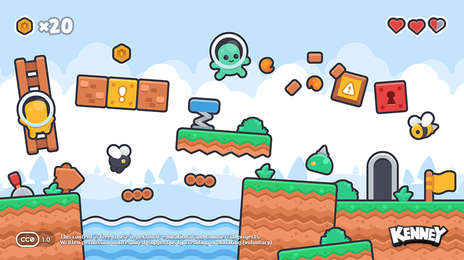 New Platformer Pack: example scene: a