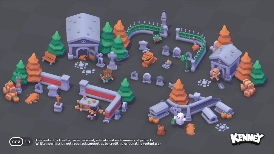 Graveyard Kit: example scene