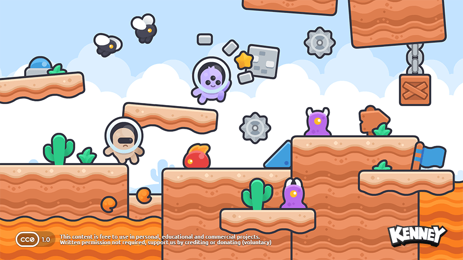 New Platformer Pack: example scene: b