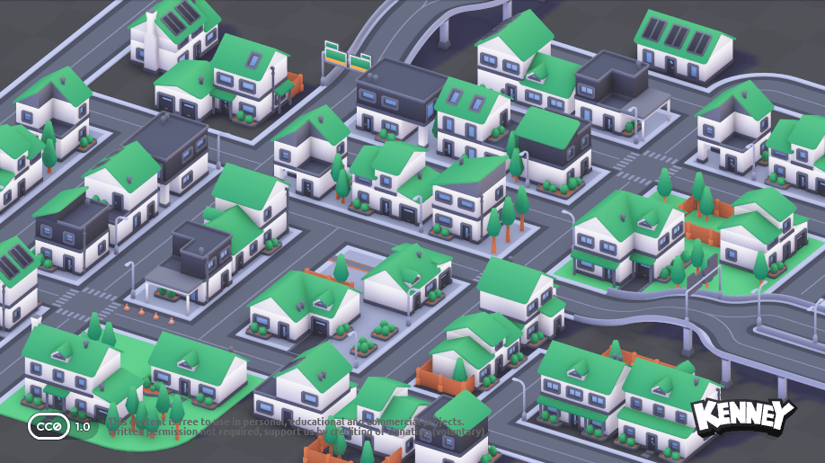City Kit (Suburban): example scene