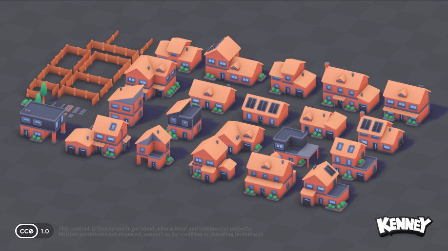 City Kit (Suburban): asset variation b