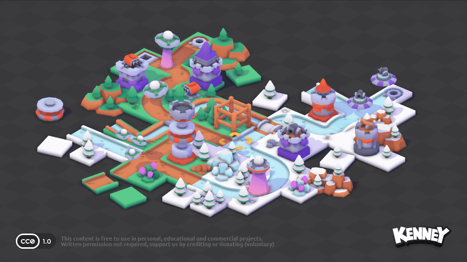 Tower Defense Kit: example scene