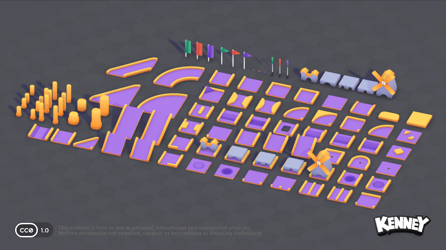 Minigolf Kit: asset variation a
