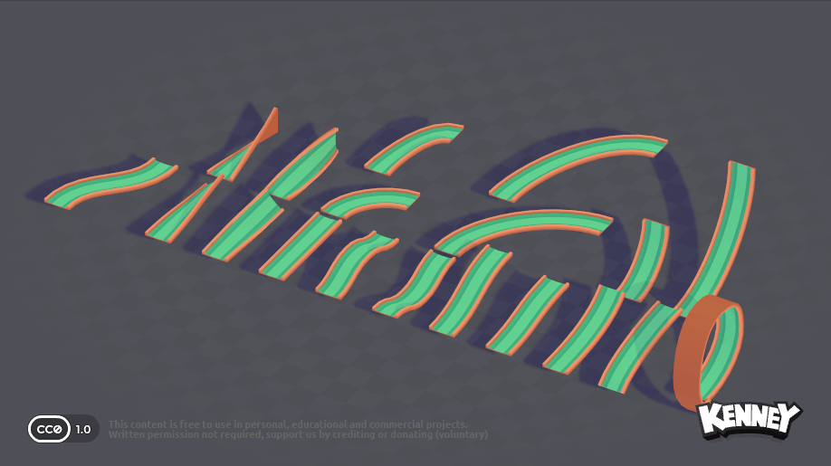Minigolf Kit: spline concave overview