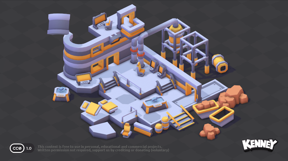 Space Station Kit: example scene