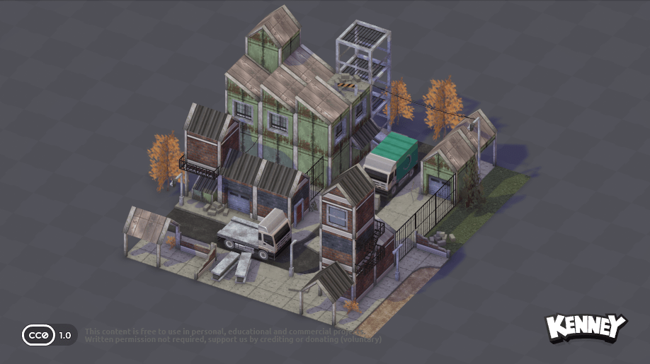Retro Urban Kit: example scene