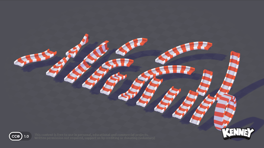 Toy Car Kit: track striped narrow overview