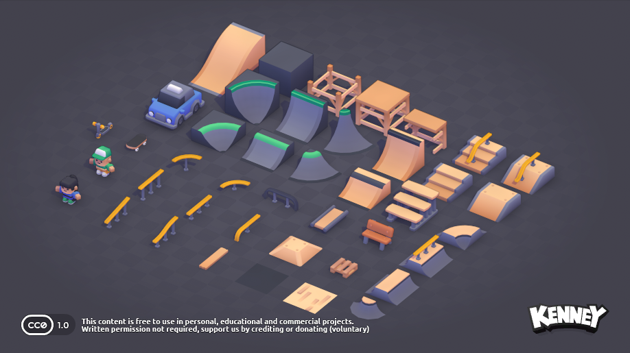 Mini Skate: asset variation a