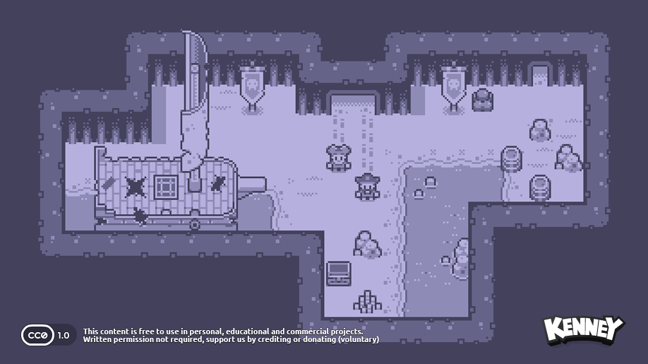 Monochrome Pirates: example scene: b