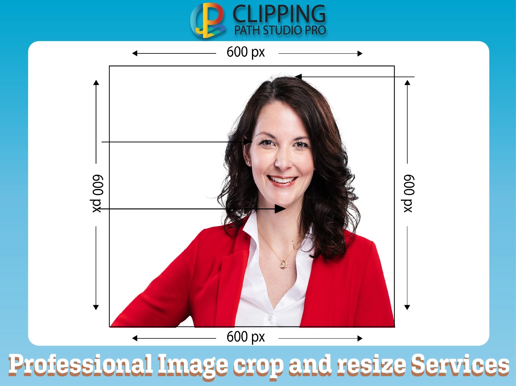 Professional image cropping and resizing service for optimal image dimensions and clarity