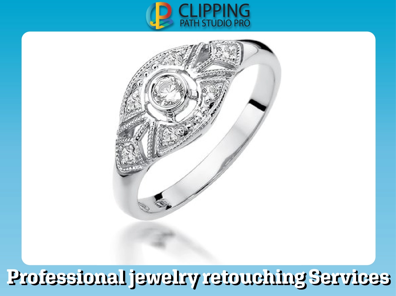 High-quality jewelry retouching services, enhancing the brilliance and detail of jewelry images.