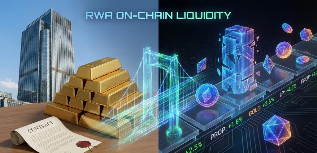 Tokenization of real-world assets (RWA) like real estate and commodities moving on-chain for global liquidity.