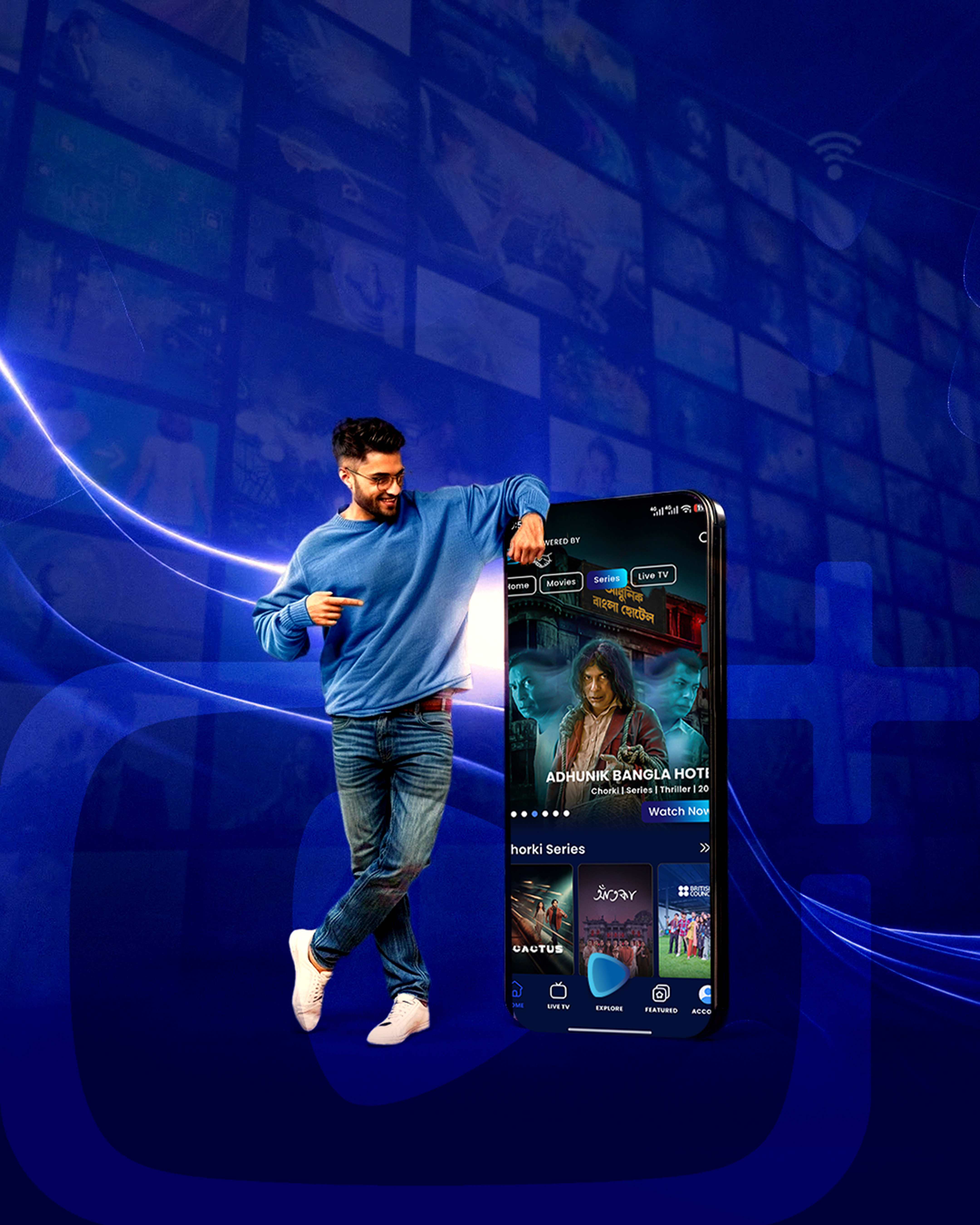 People enjoying OTT Plus at home