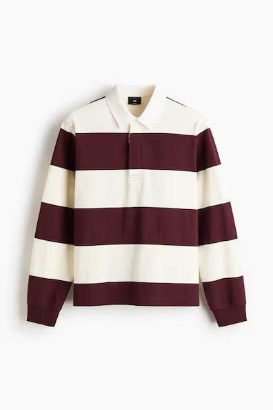 Striped rugby shirt