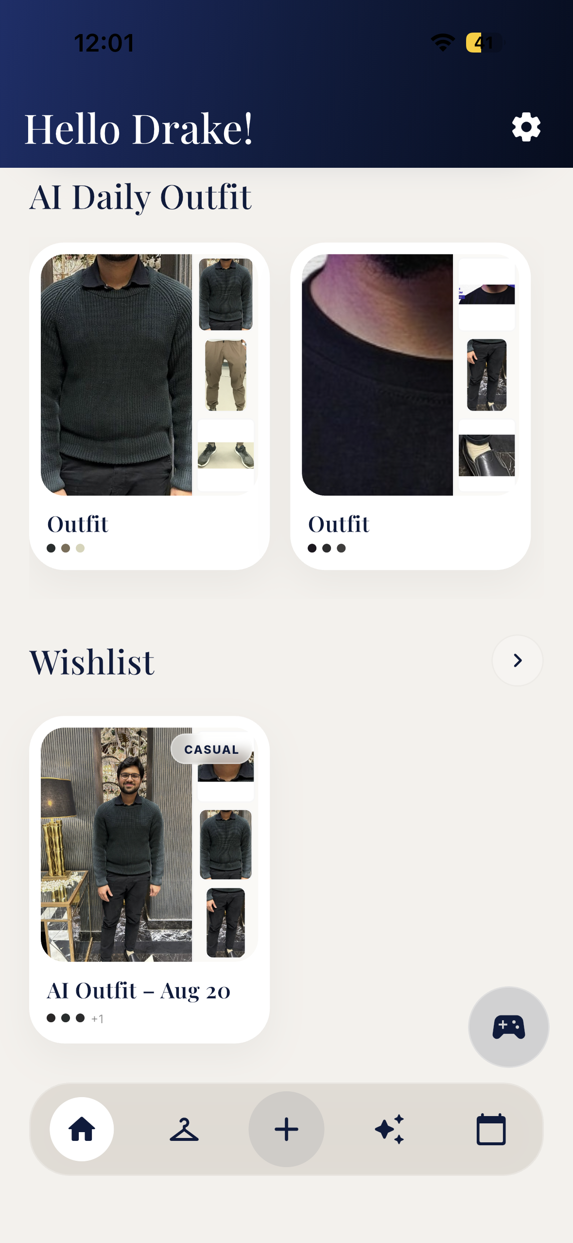Dressia app screenshot — Get Your Outfit