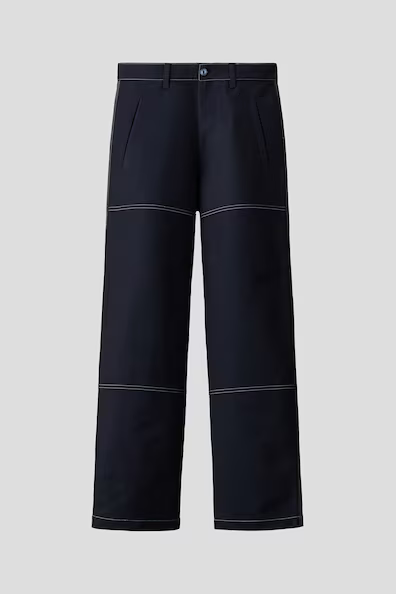 Black stitched trousers