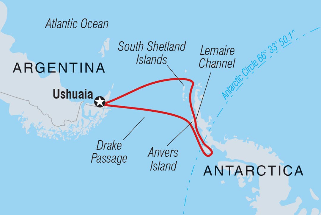 Crossing the Circle: Southern Expedition Route