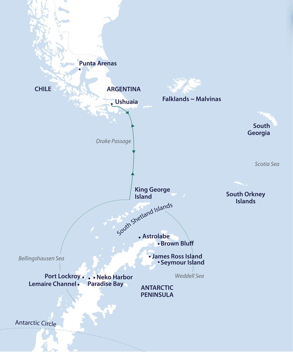 Wild Antarctica featuring the Weddell Sea Route