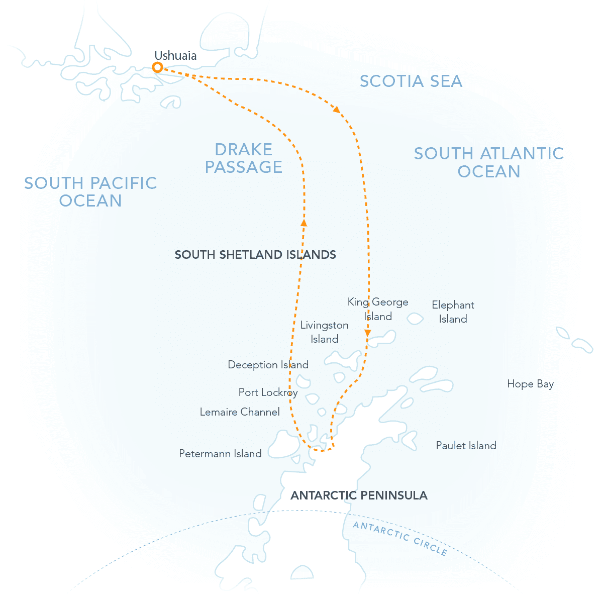Antarctica All-Access Route