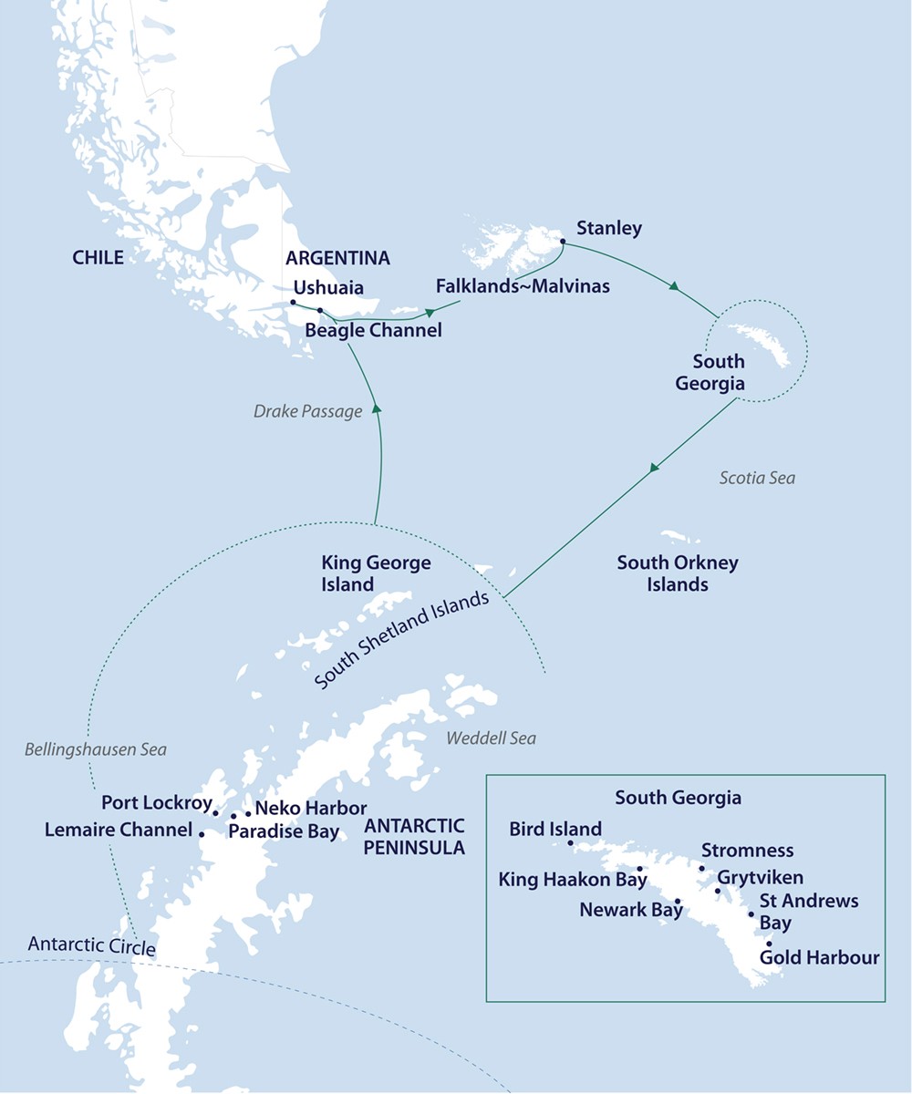 Antarctica Complete Route
