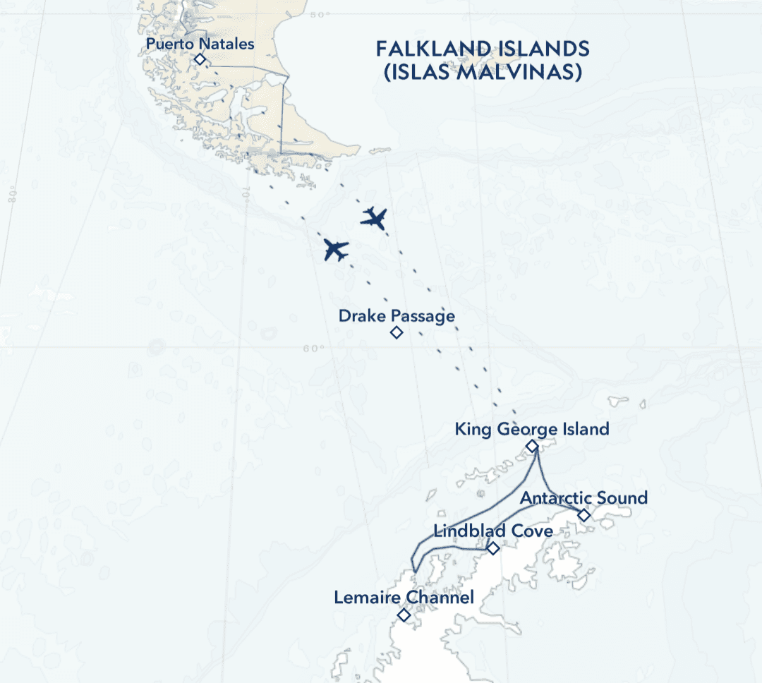 Antarctica Direct Fly the Drake Passage 10 day Route