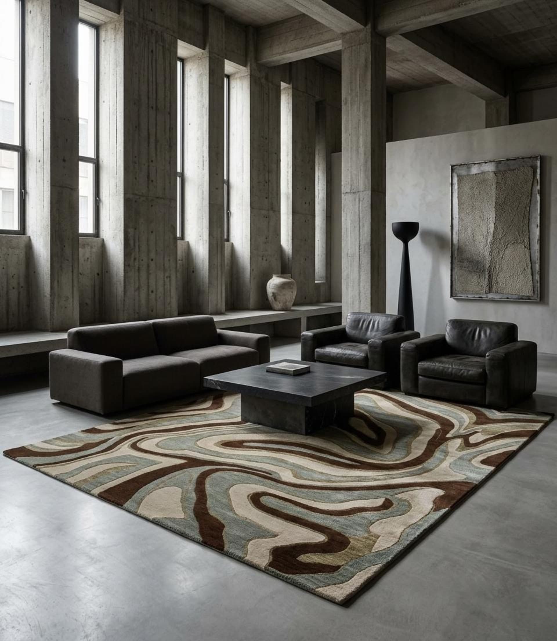 Topographic Wave Cream Stone