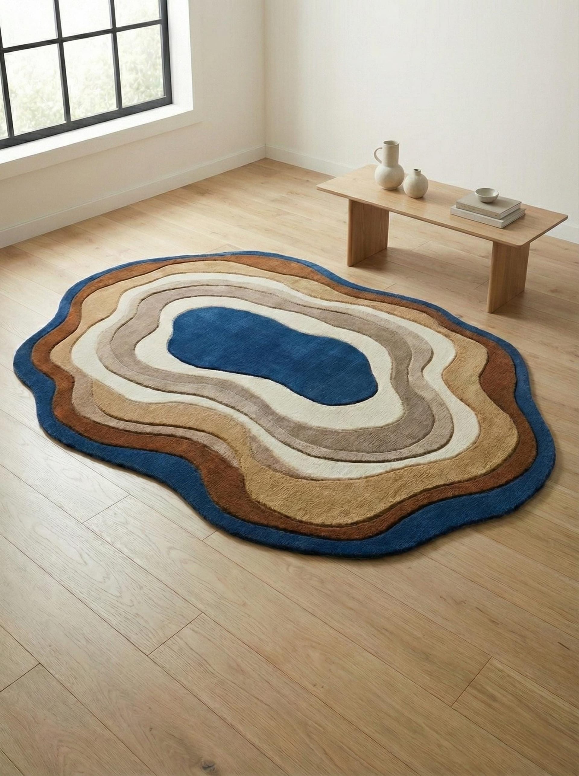 Blue Cream Coastal Wave