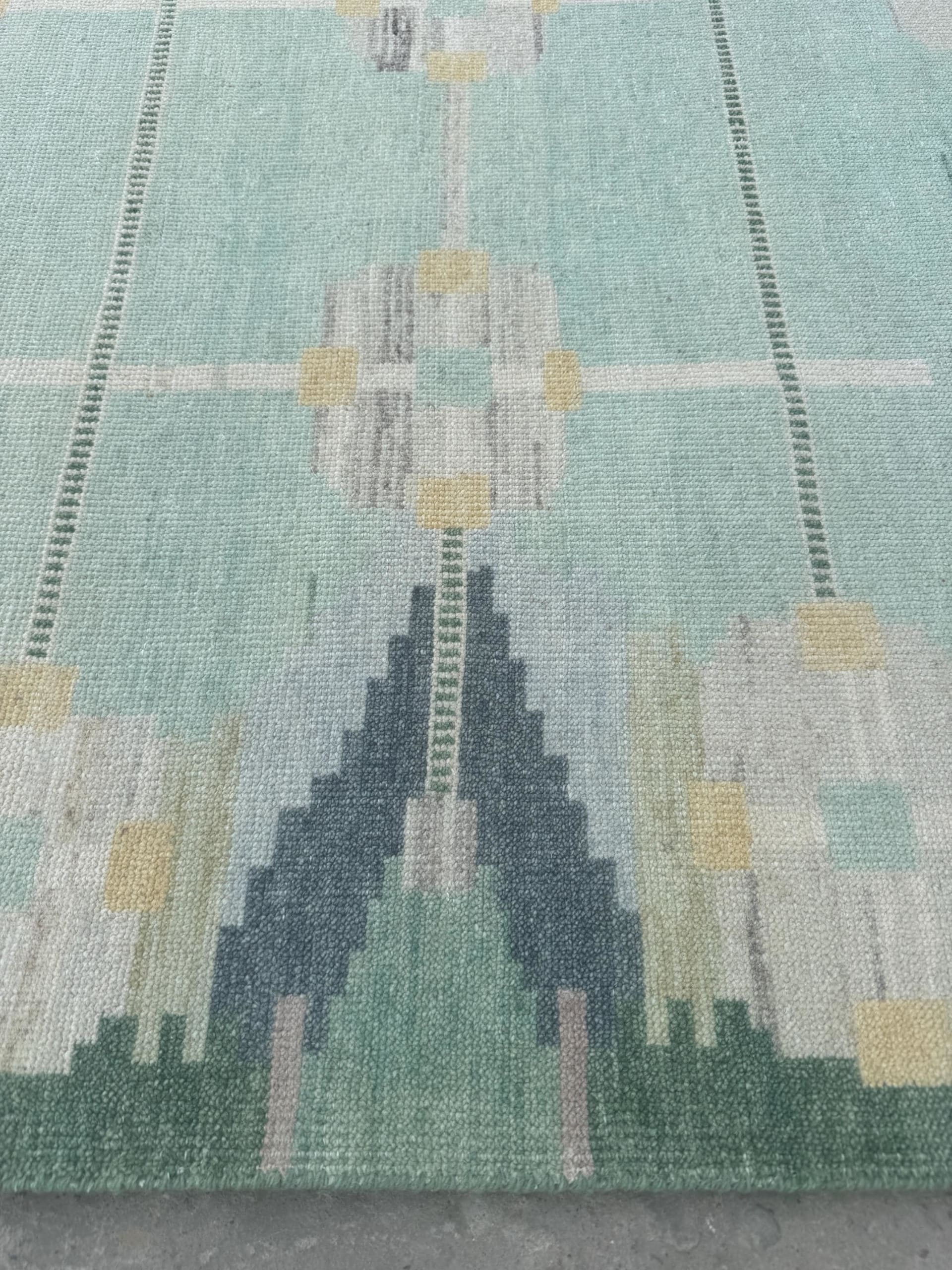 Nordic Mint Geometric Kilim