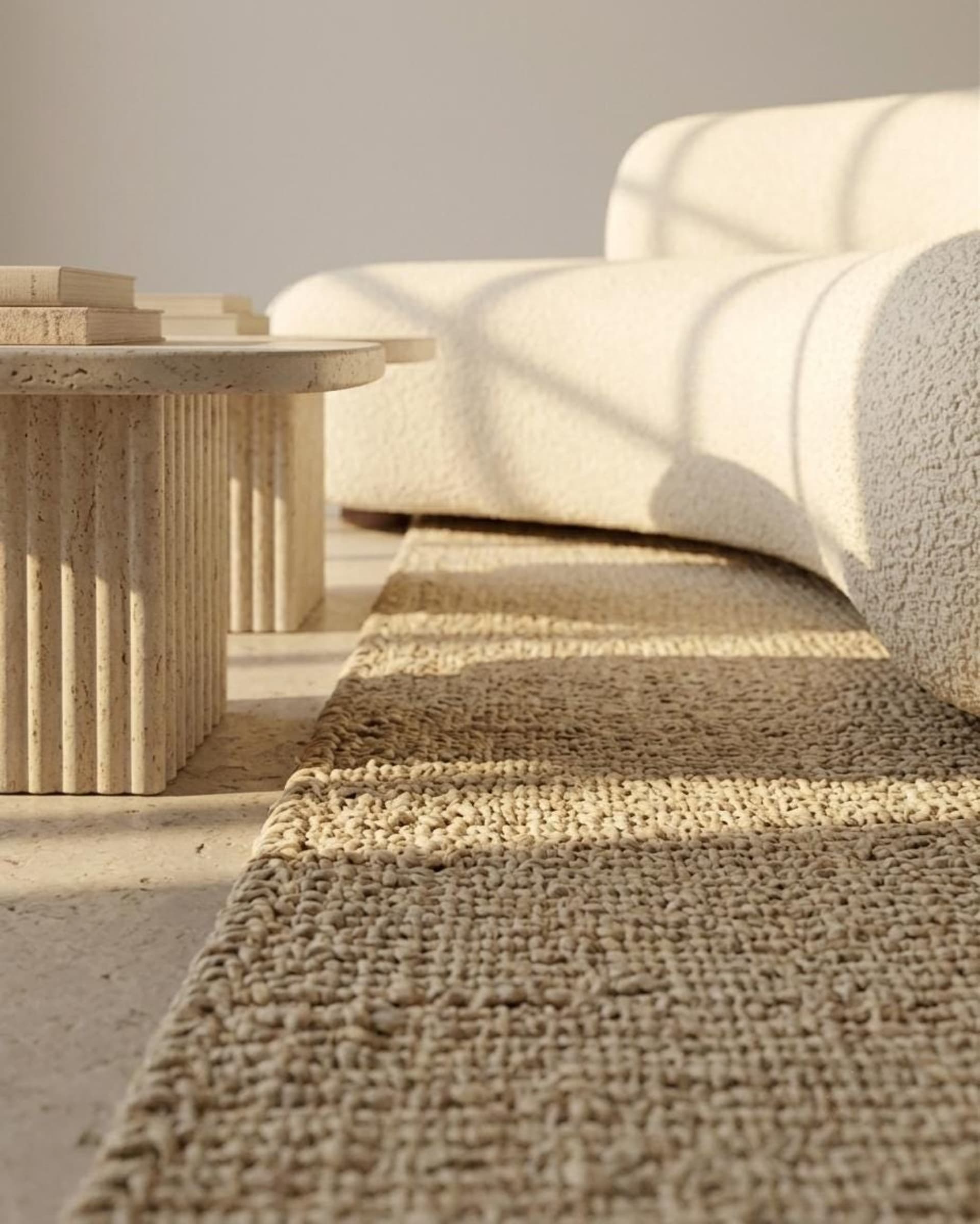 Ivory Natural Flatweave
