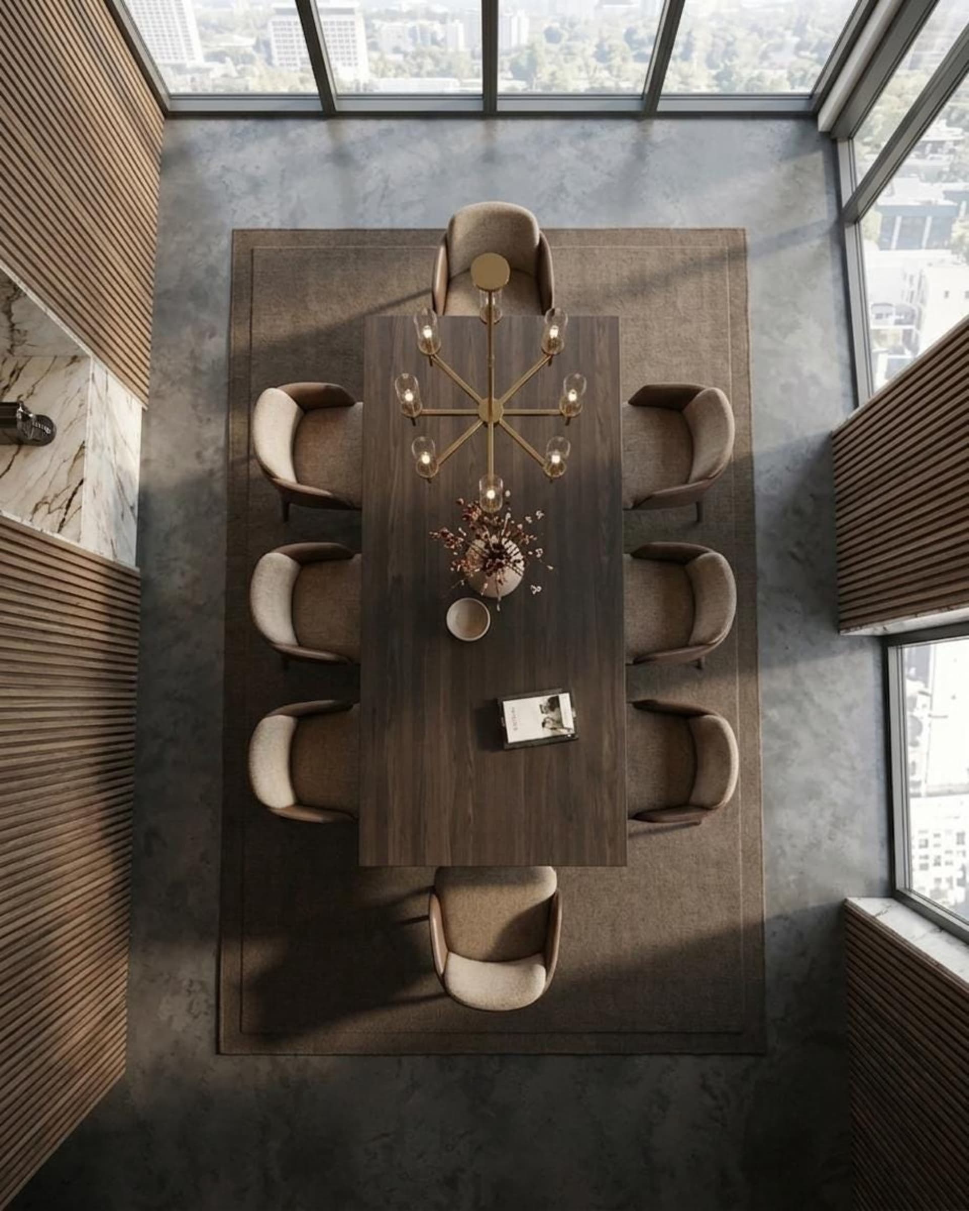 Taupe Mushroom Dining