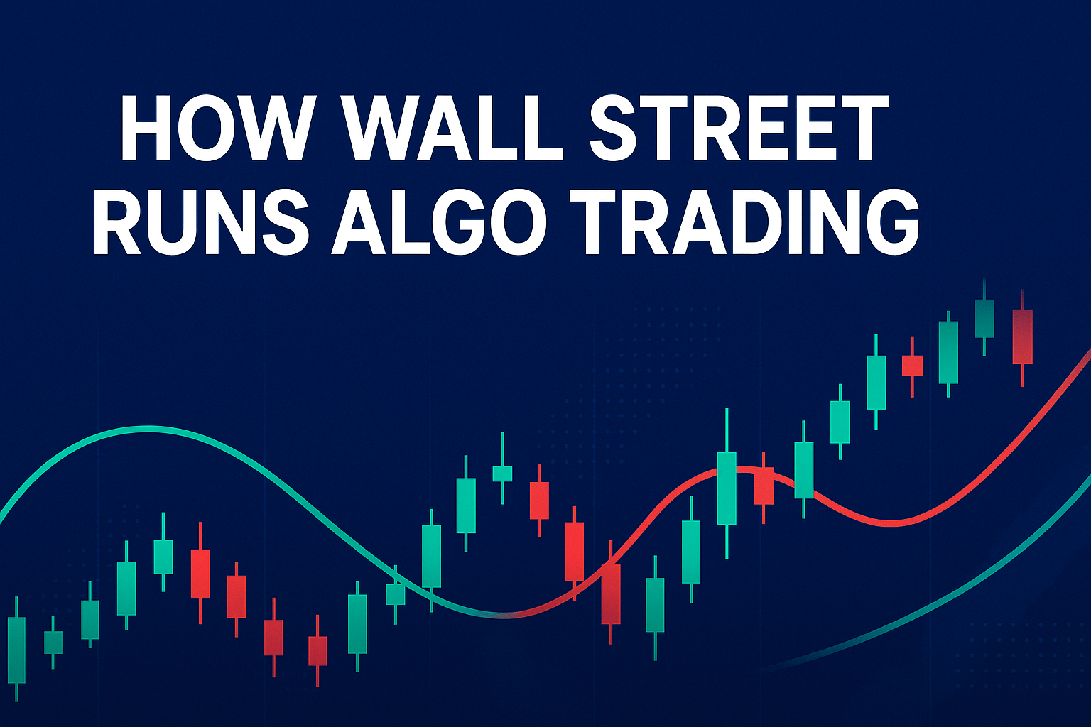 Illustration of Wall Street algorithmic trading environment